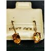 Image 1 : 10KT GOLD CITRINE LEVER BACK  EARRINGS