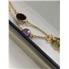 Image 2 : GOLD PLATED STERLING SILVER AMETHYST.GARNET,