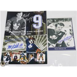 TORONTO MAPLE LEAFS SIGNED POSTCARD / CARD LOT