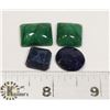 Image 1 : #54- EMERALD & SAPPHIRE GEMSTONE 62.5 ct