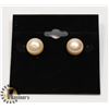 Image 1 : #170- FRESH WATER PEARL EARRINGS/ 9mm