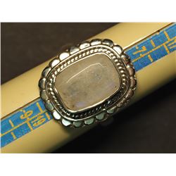 SILVER MOONSTONE  RING