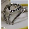 Image 2 : SILVER ONYX CUBIC ZIRCONIA  RING