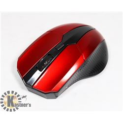 NEW RED WIRELESS OPTICAL MOUSE