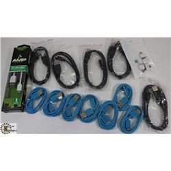 BOX OF USB CHARGING CABLES