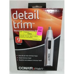 CONAIR "DETAIL TRIM"- 9 PIECE PERSONAL GROOMING