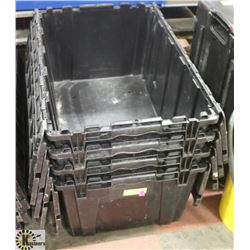 SET OF 4 STORAGE BOXES.