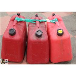 BUNDLE OF 3 20 LITER TALL STYLE JERRY/GAS