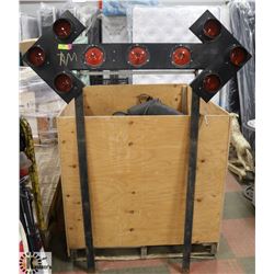 CUSTOM MADE TURN LIGHT WALL DISPLAY ON METAL