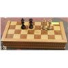 Image 1 : VINTAGE SOLID WOOD CHESS BOARD GAME.