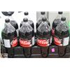 Image 1 : CASE WITH EIGHT 2L BOTTLES OF COKE ZERO