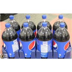 CASE WITH EIGHT 2L BOTTLES OF PEPSI