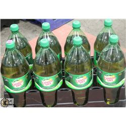 CASE WITH EIGHT 2L BOTTLES OF CANADA DRY