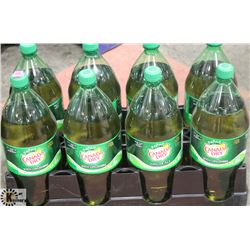 CASE WITH EIGHT 2L BOTTLES OF CANADA DRY