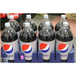 CASE WITH EIGHT 2L BOTTLES OF DIET PEPSI
