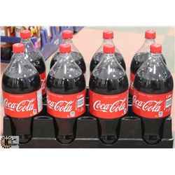 CASE WITH EIGHT 2L BOTTLES OF COCA-COLA