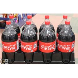 CASE WITH EIGHT 2L BOTTLES OF COCA-COLA