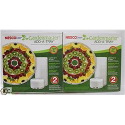 LOT OF 4 NESCO GARDEN MASTER ADD A TRAY