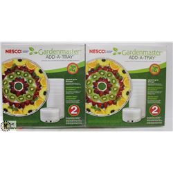 LOT OF 4 NESCO GARDEN MASTER ADD A TRAY