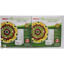 LOT OF 4 NESCO GARDEN MASTER ADD A TRAY