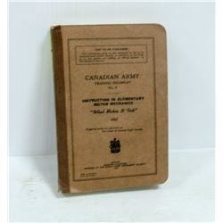 WW2 CANADIAN ARMY TRAINING BOOK