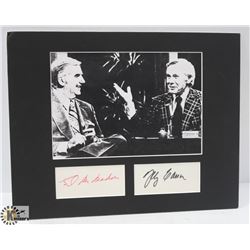 AUTOGRAPHED JOHNNY CARSON AND ED MCMAHON PICTURE