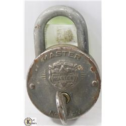 VINTAGE MASTER PADLOCK WITH KEY