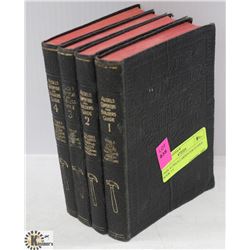 1940S AUDELS CARPENTER GUIDES BOOK 1-4