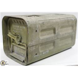 VINTAGE MILITARY TANK AMMO CONTAINER FOR CANNON