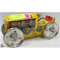 1950S CLOCKWORK TIN BULLDOZER MISSING TRACK