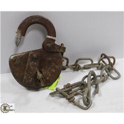 CNR RAILWAY PADLOCK WITH KEY WORKING