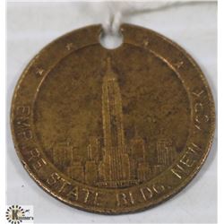 1930S EMPIRE STATE LIBERTY NY TOKEN
