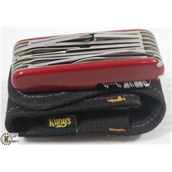 SWISS ARMY MULTI TOOL IN KUNY'S CANVAS CASE