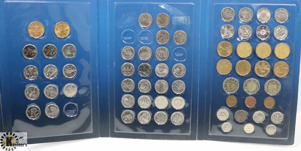 Canadian Coin Collection Sheets DELUXE CANADIAN COIN COLLECTION ALBUM WITH COINS- - Kastner Auctions