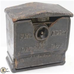 1908 POLICE PATROL BOX CLOCK, CAST IRON