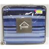 Image 1 : 8PC KING SIZE COMFORTER SET IN LANGLEY BLUE