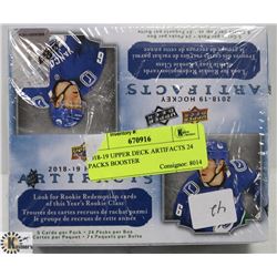 2018-19 UPPER DECK ARTIFACTS 24 PACKS BOOSTER