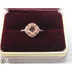 .925 SILVER/BRONZE COLOUR RING WITH