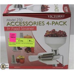 VICTORIO MODEL 250 ACCESSORIES FOR FOOD