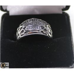 HARLEY DAVIDSON EMBLEM RING, SIZE 10