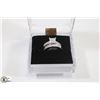 Image 1 : STERLING SILVER CZ ENGAGEMENT SET, SIZE 6