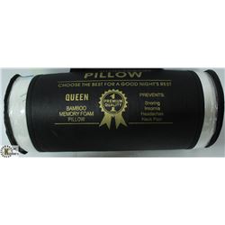 NEW QUEEN SIZE BAMBOO MEMORY FOAM PILLOW
