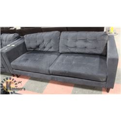 CHARCOAL FABRIC SOFA  77"
