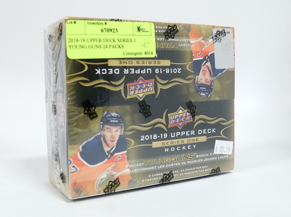 201819 UPPER DECK SERIES 1 YOUNG GUNS 24 PACKS