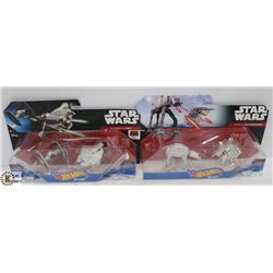 LOT OF 2 HOTWHEELS STAR WARS DIE CAST COLLECTIBLE