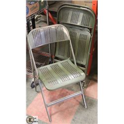 4 WROUGHT IRON LYON VINTAGE PATIO CHAIRS