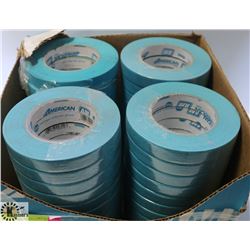 12 ROLLS OF AMERICAN MEDIUM GRADE BLUE AUTOMOTIVE