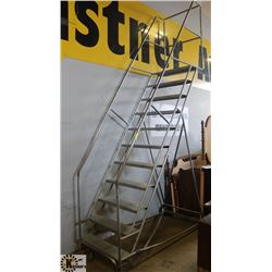 12 FOOT ROLLING METAL STAIRS
