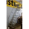 Image 1 : 12 FOOT ROLLING METAL STAIRS