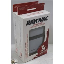 2 RAYOVAC 6000 MAH POWER BANKS / PHONE CHARGERS